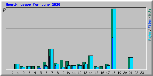 Hourly usage for June 2026